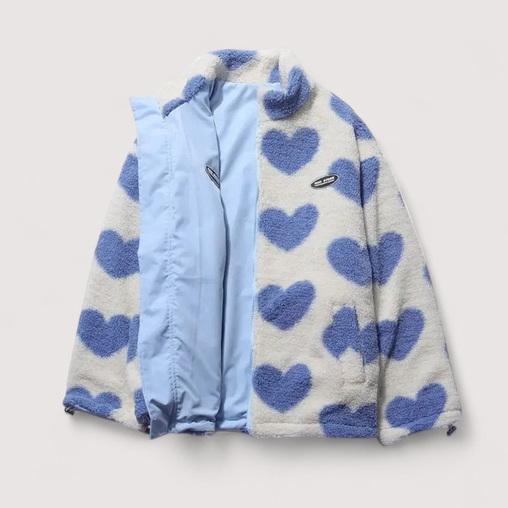 VESTE RÉVERSIBLE EN FORME DE COEUR POUR FEMMES
