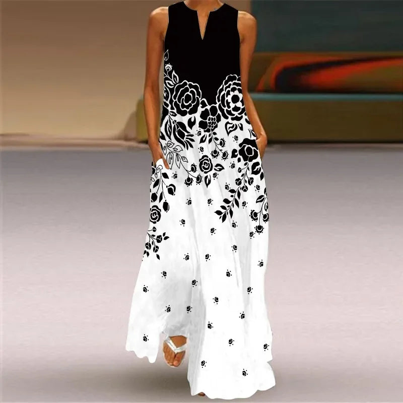 Aurelia™ Robe A-line avec design floral de papillons