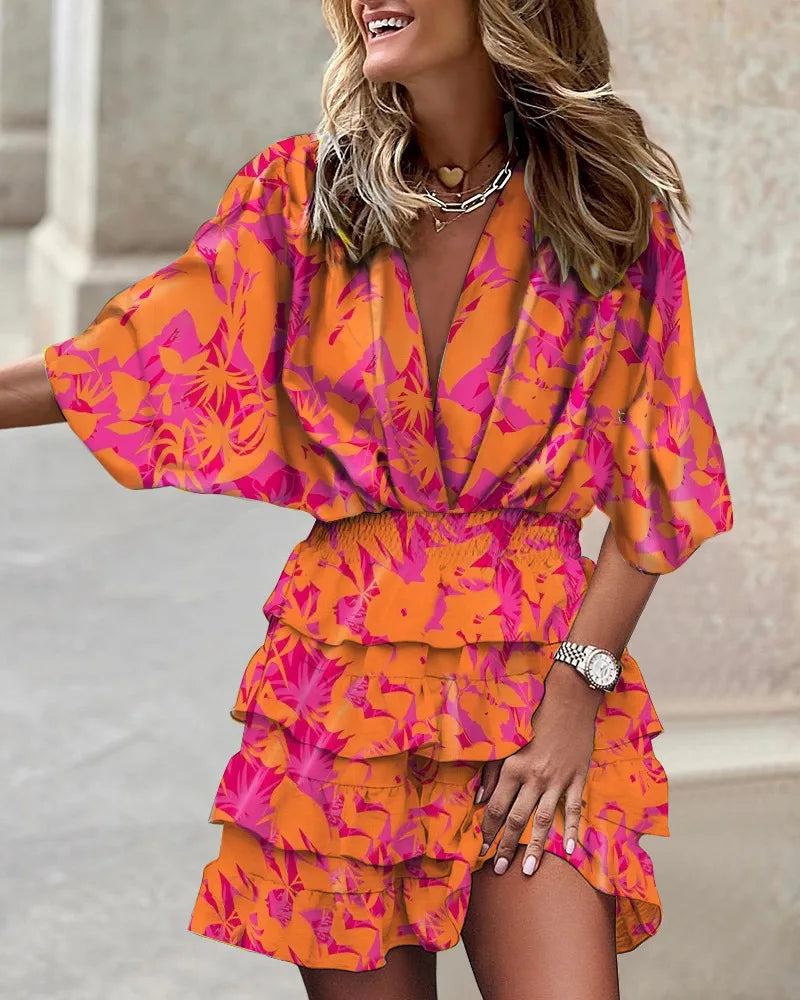 Robe Boho Femme | Volants à Niveaux