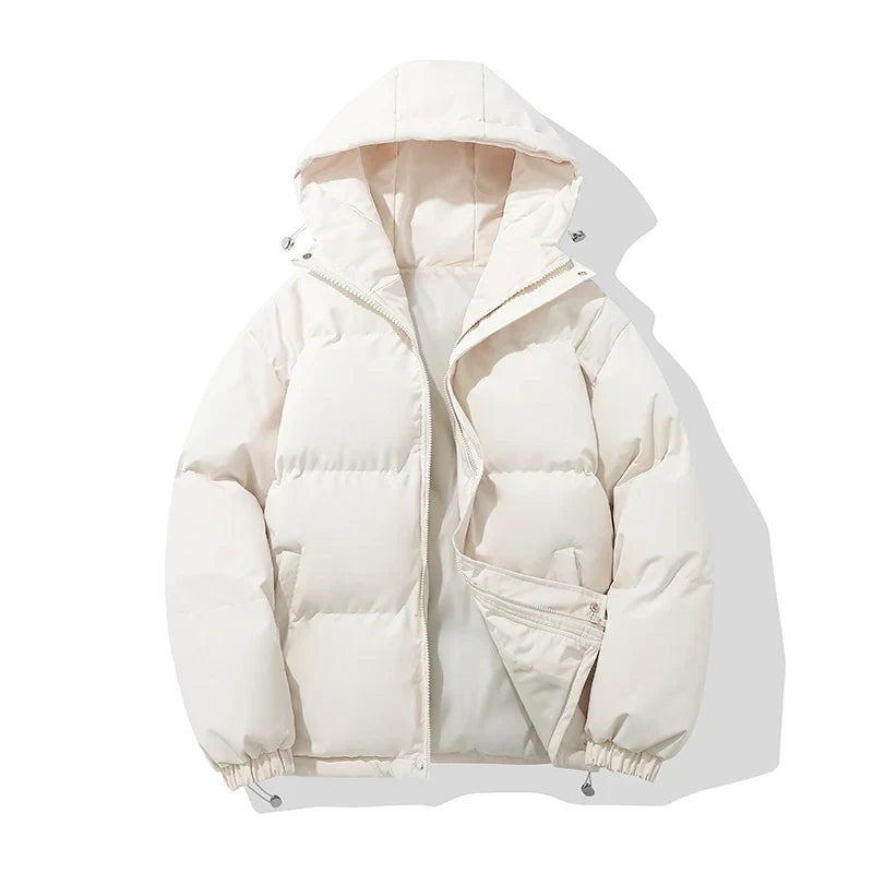 Doudoune en Coton Mixte – Capuche Ajustable et Fermeture Zippée Sécurisée
