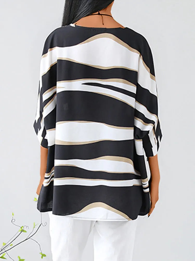 Aria™ - Blouse à col rond élégante
