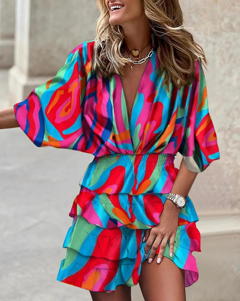 Robe Boho Femme | Volants à Niveaux