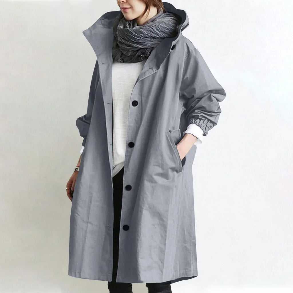 MANTEAU LONG RELAXE POUR FEMMES