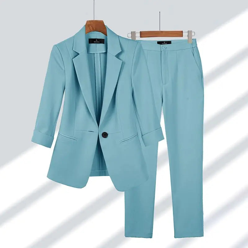 Ensemble Élégant avec Blazer et Pantalons – Votre Clé pour le Style