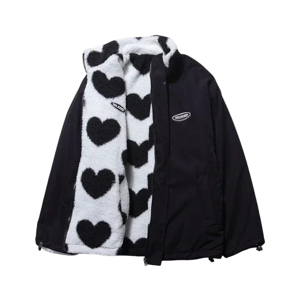 VESTE RÉVERSIBLE EN FORME DE COEUR POUR FEMMES
