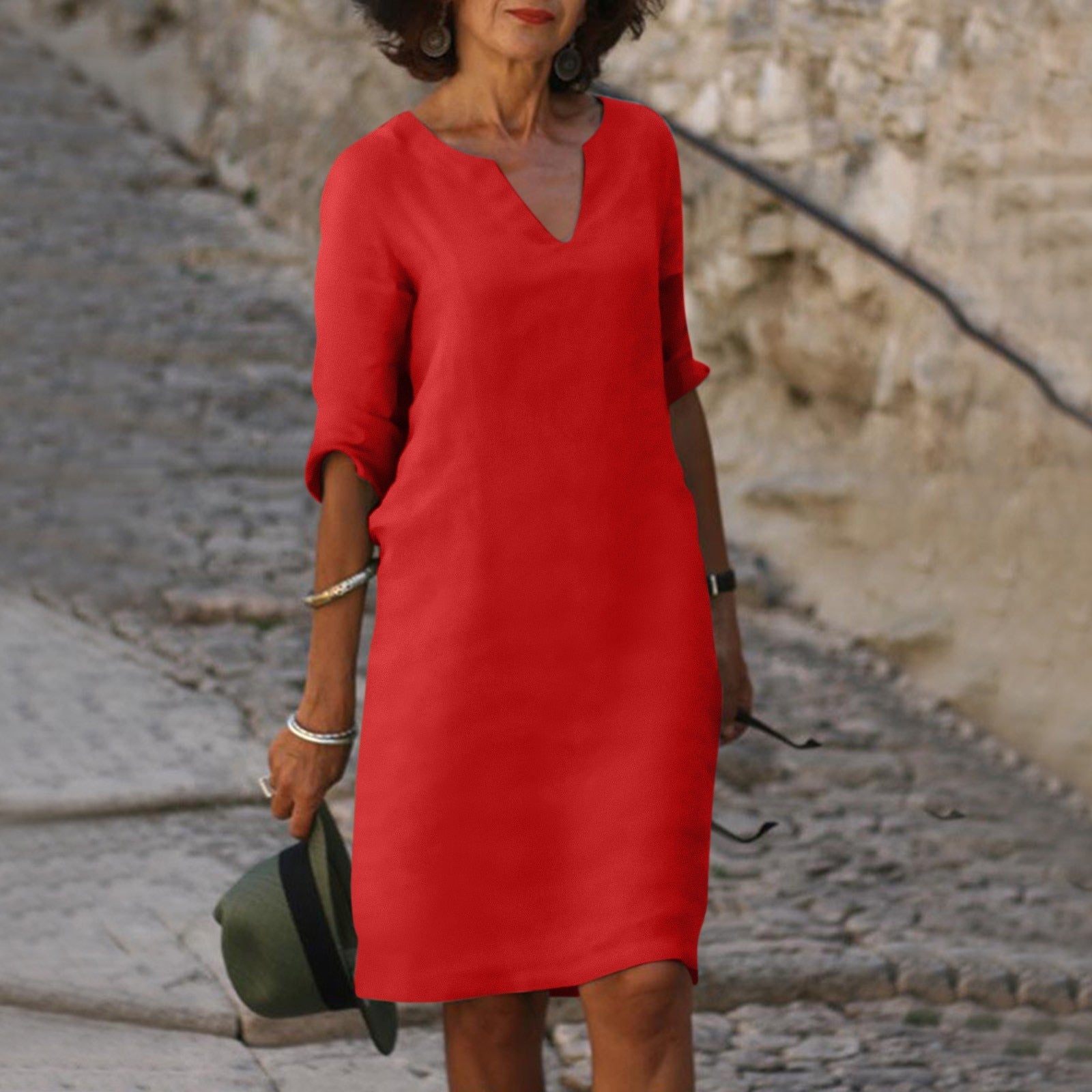 Luigia - Robe d'été avec couverture du ventre