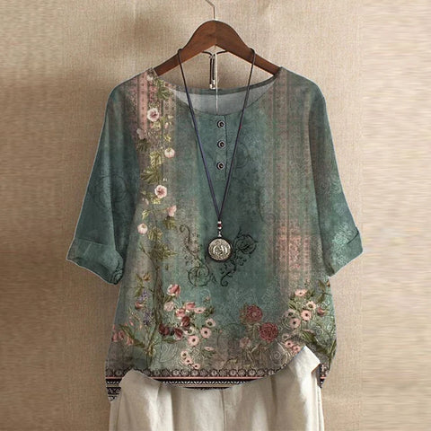 Anya™ | Blouse rétro inspirée