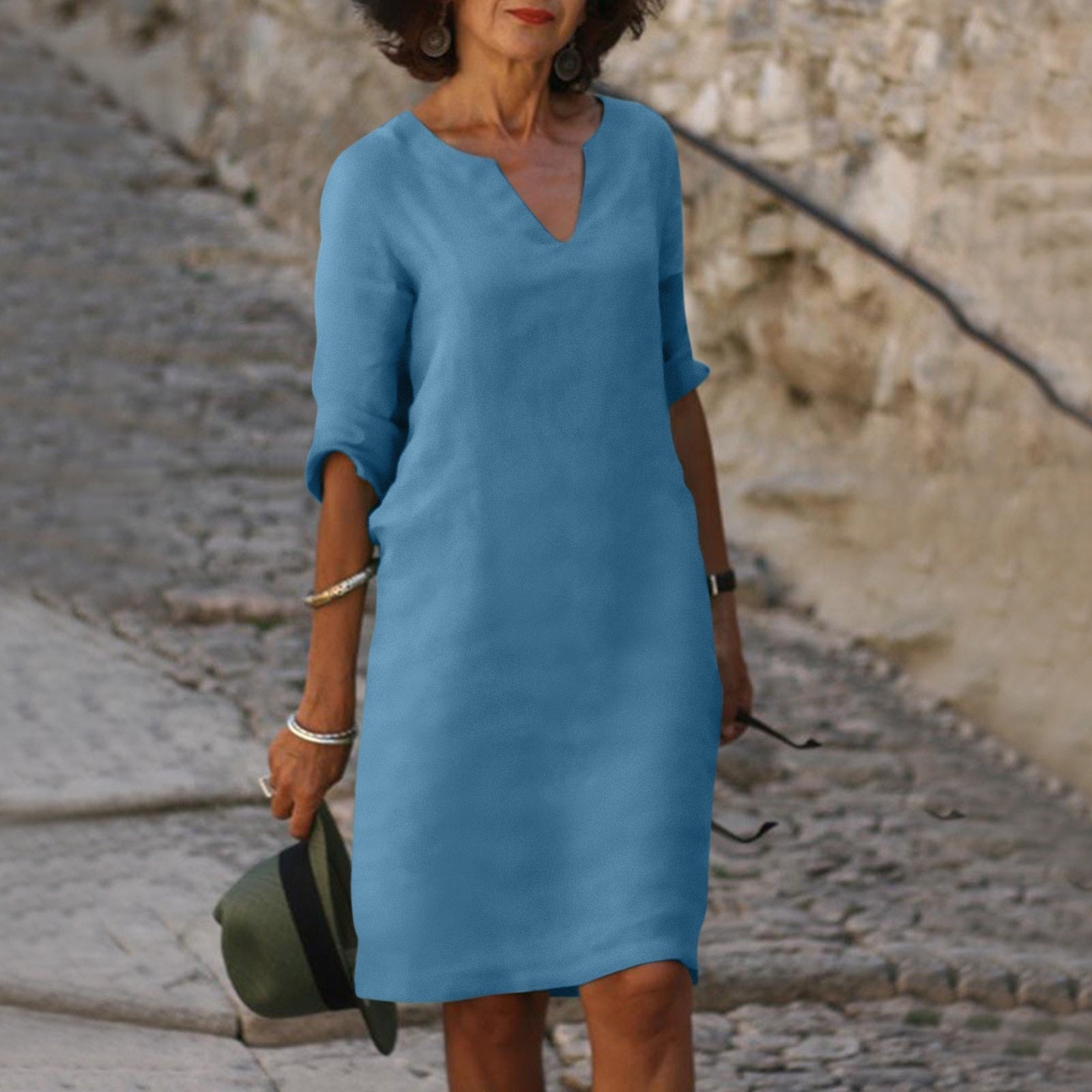 Luigia - Robe d'été avec couverture du ventre