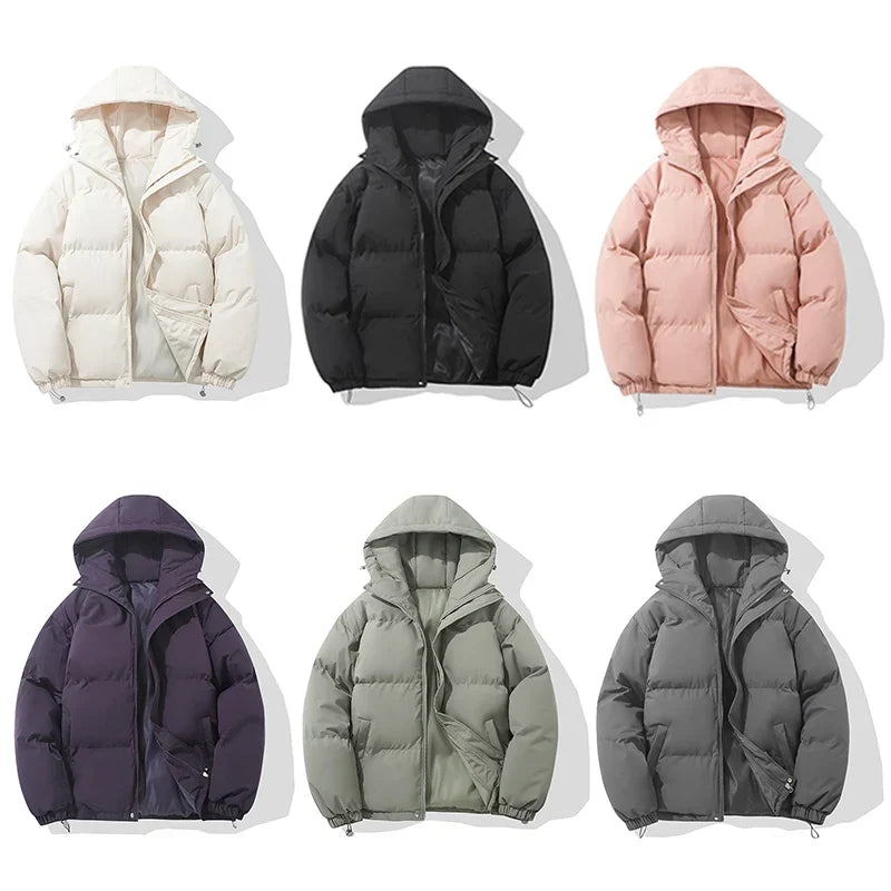 Doudoune en Coton Mixte – Capuche Ajustable et Fermeture Zippée Sécurisée