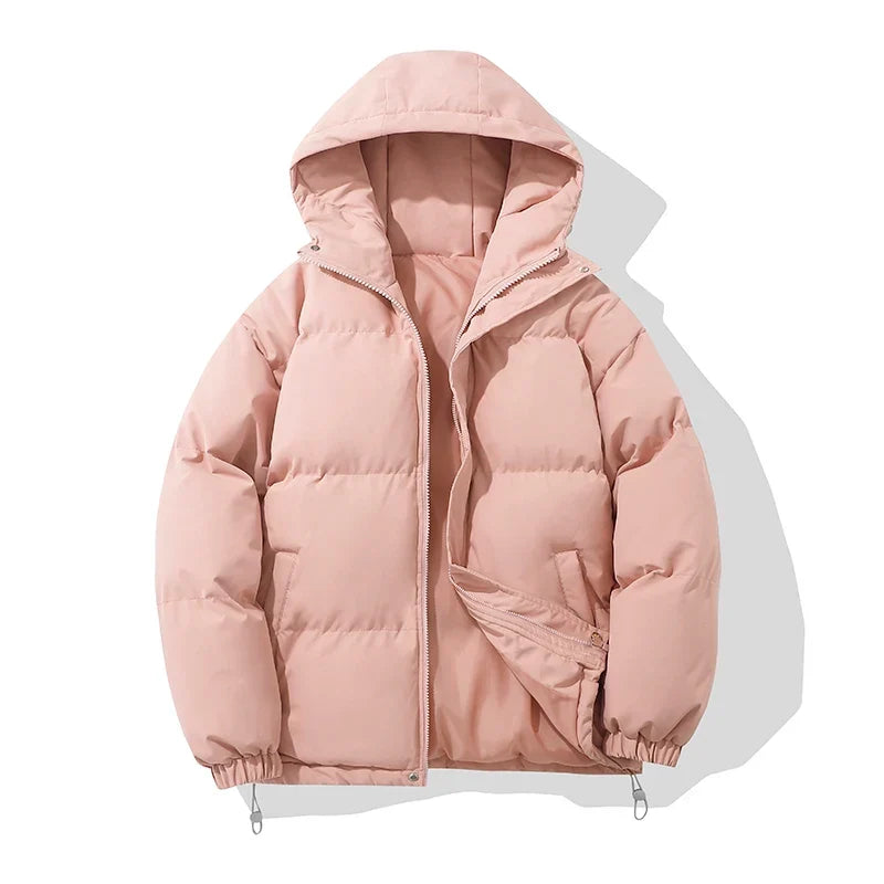 Doudoune en Coton Mixte – Capuche Ajustable et Fermeture Zippée Sécurisée