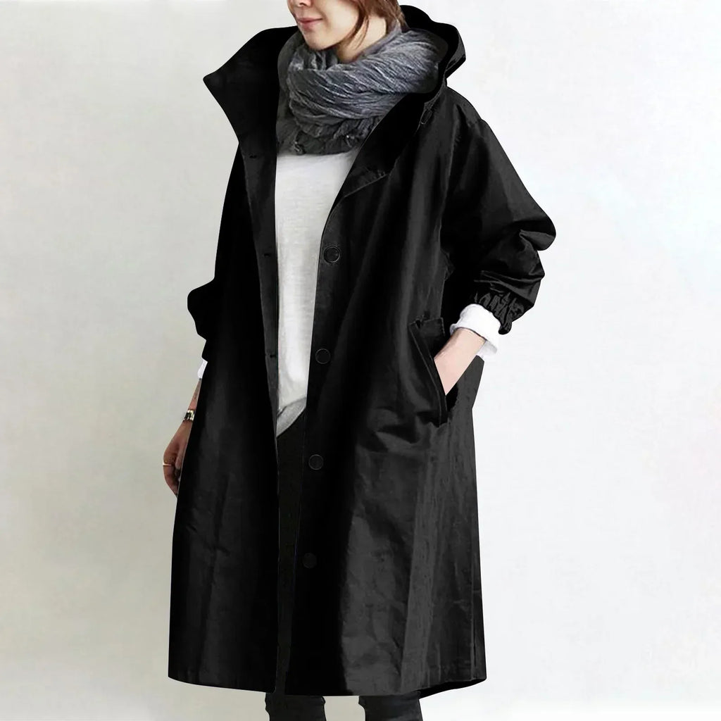 MANTEAU LONG RELAXE POUR FEMMES