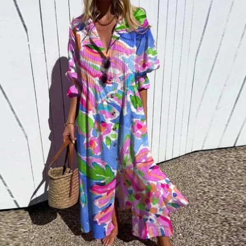 Diara™ - Robe Bohémienne de Luxe Printemps