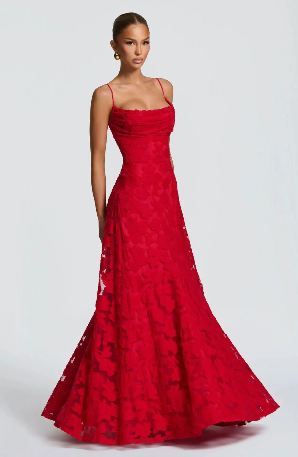 Robe maxi pour femmes avec détail à lacets