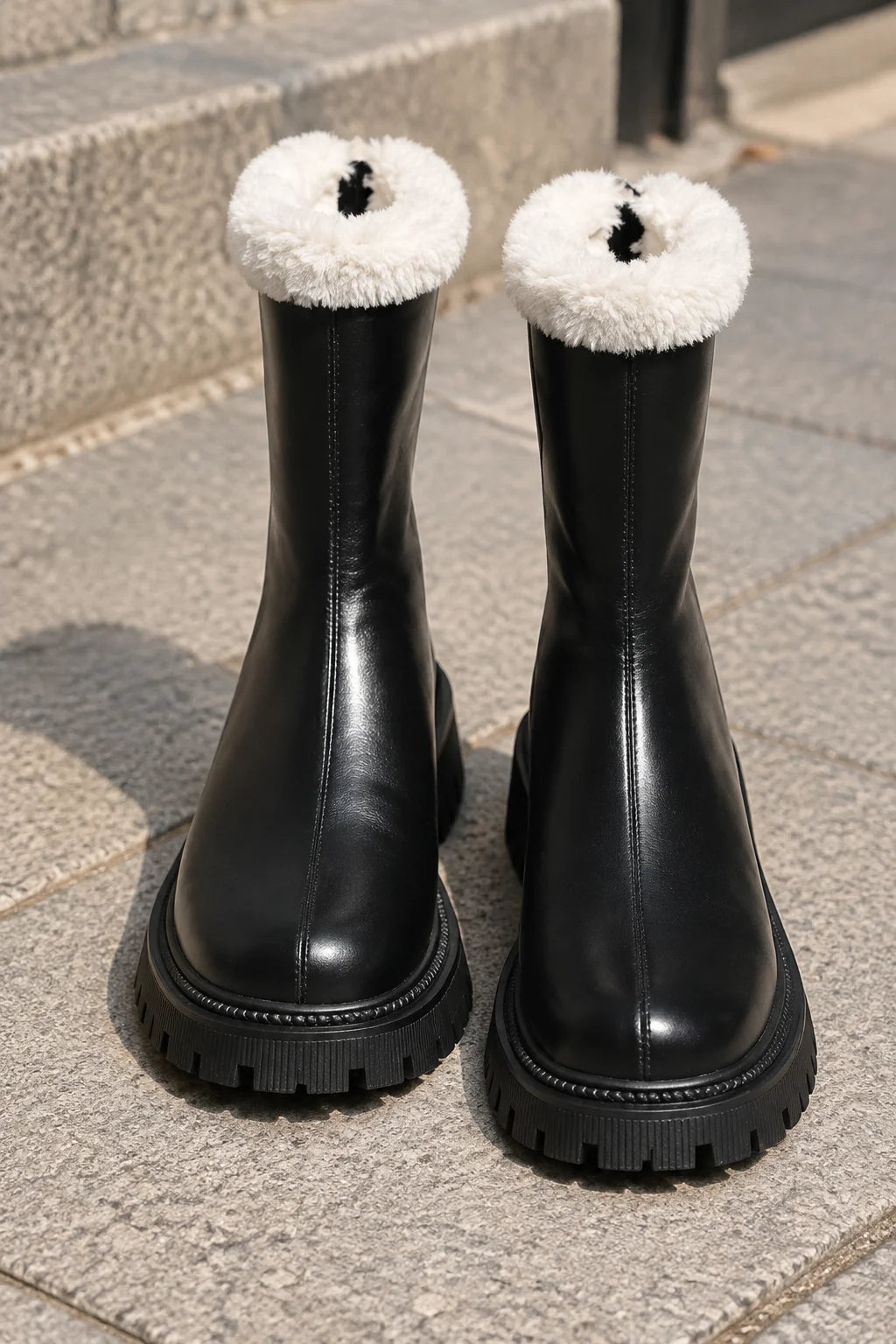 Bottes Cheville Confort Intérieur Chaleureux
