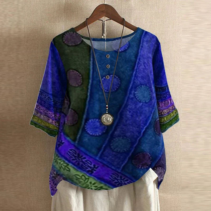 Anya™ | Blouse rétro inspirée