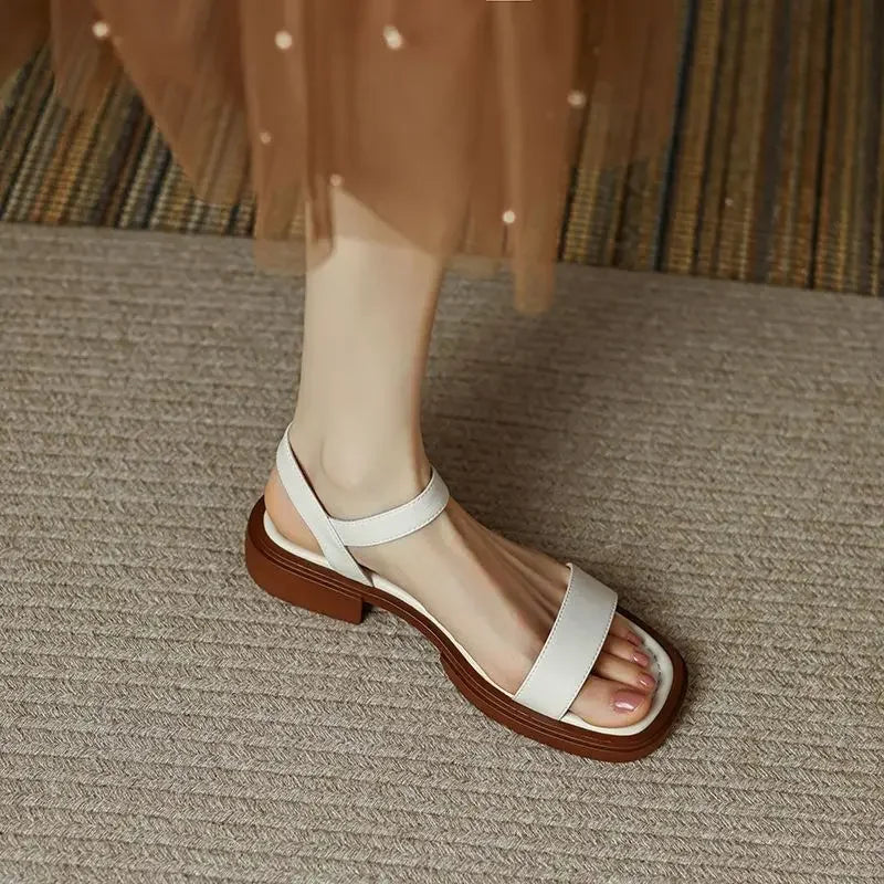 Sandales Plates Avec Semelle Simple Pour Femme | Idéal Pour Saison Estivale