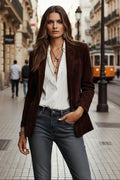 Veste de Costume Vintage Polyvalente pour le Quotidien