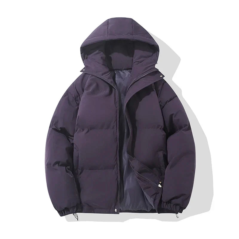 Doudoune en Coton Mixte – Capuche Ajustable et Fermeture Zippée Sécurisée