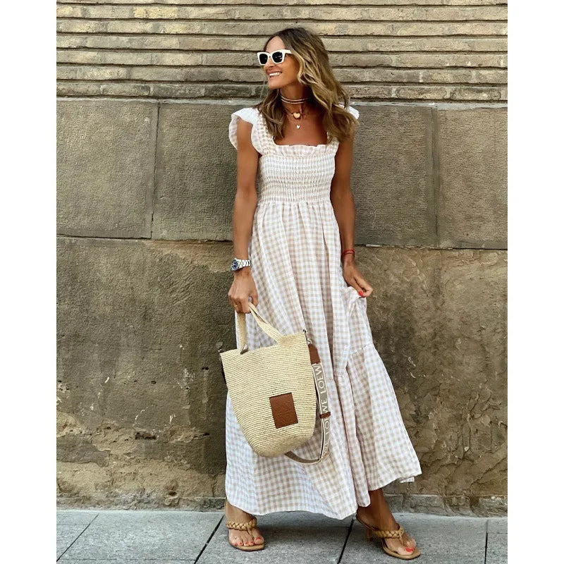 Mila™ | Robe à carreaux rétro