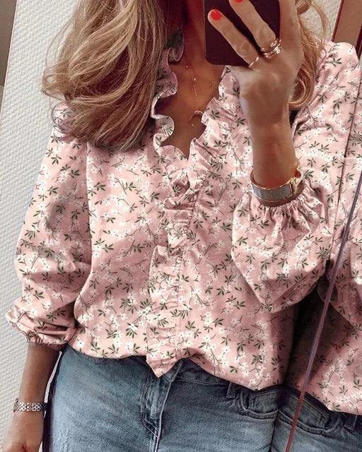 Enola™ | Blouse Féminine avec des Volants Ludiques