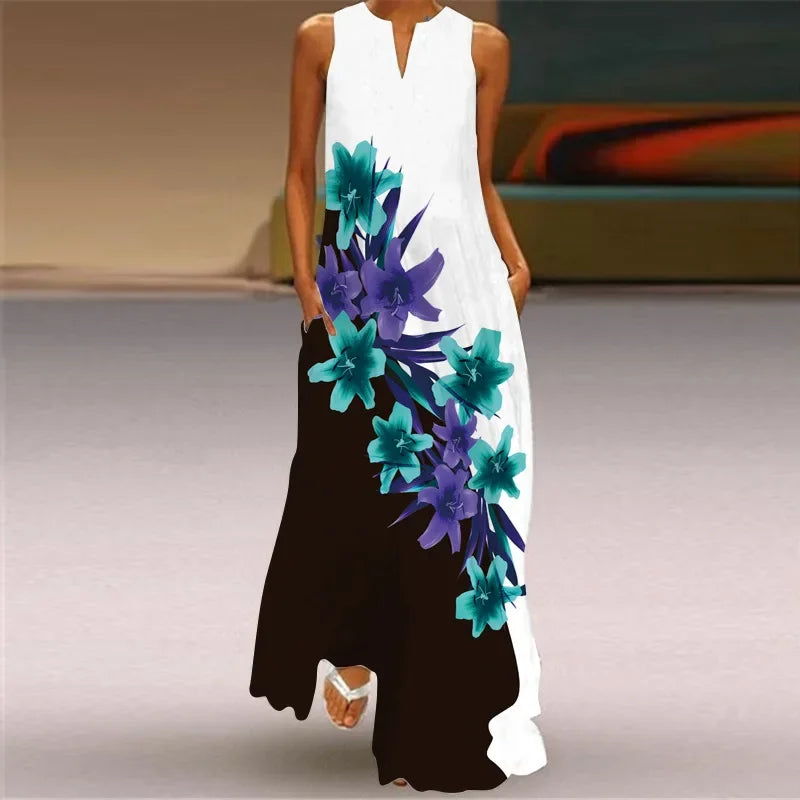 Aurelia™ Robe A-line avec design floral de papillons