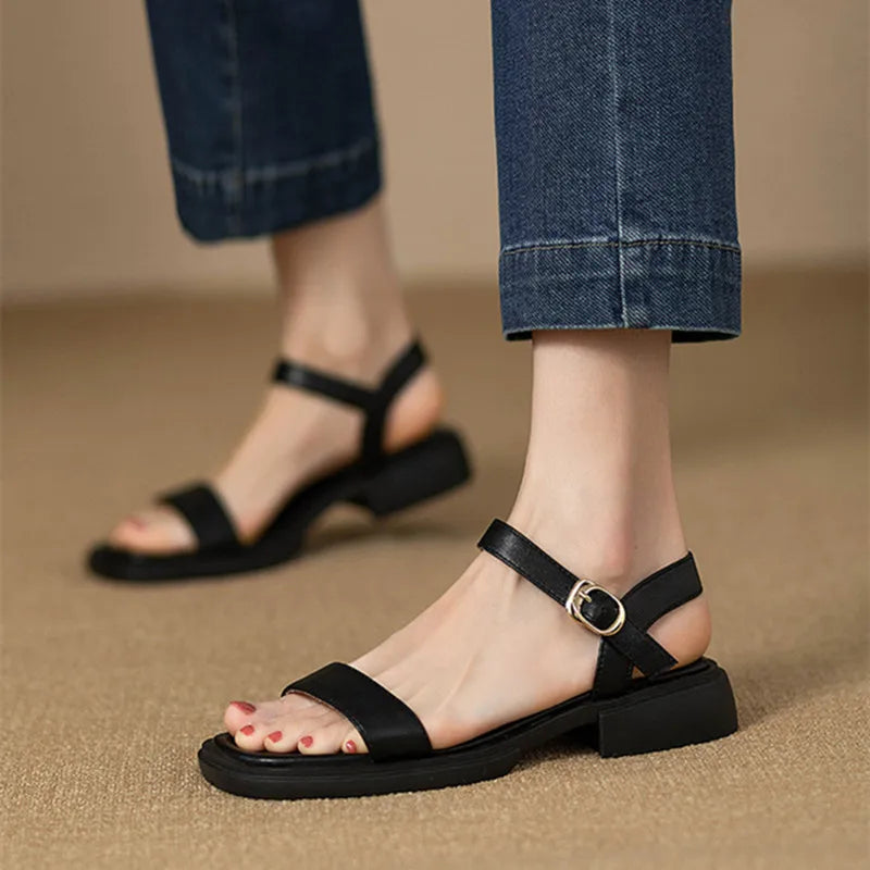 Sandales Plates Avec Semelle Simple Pour Femme | Idéal Pour Saison Estivale