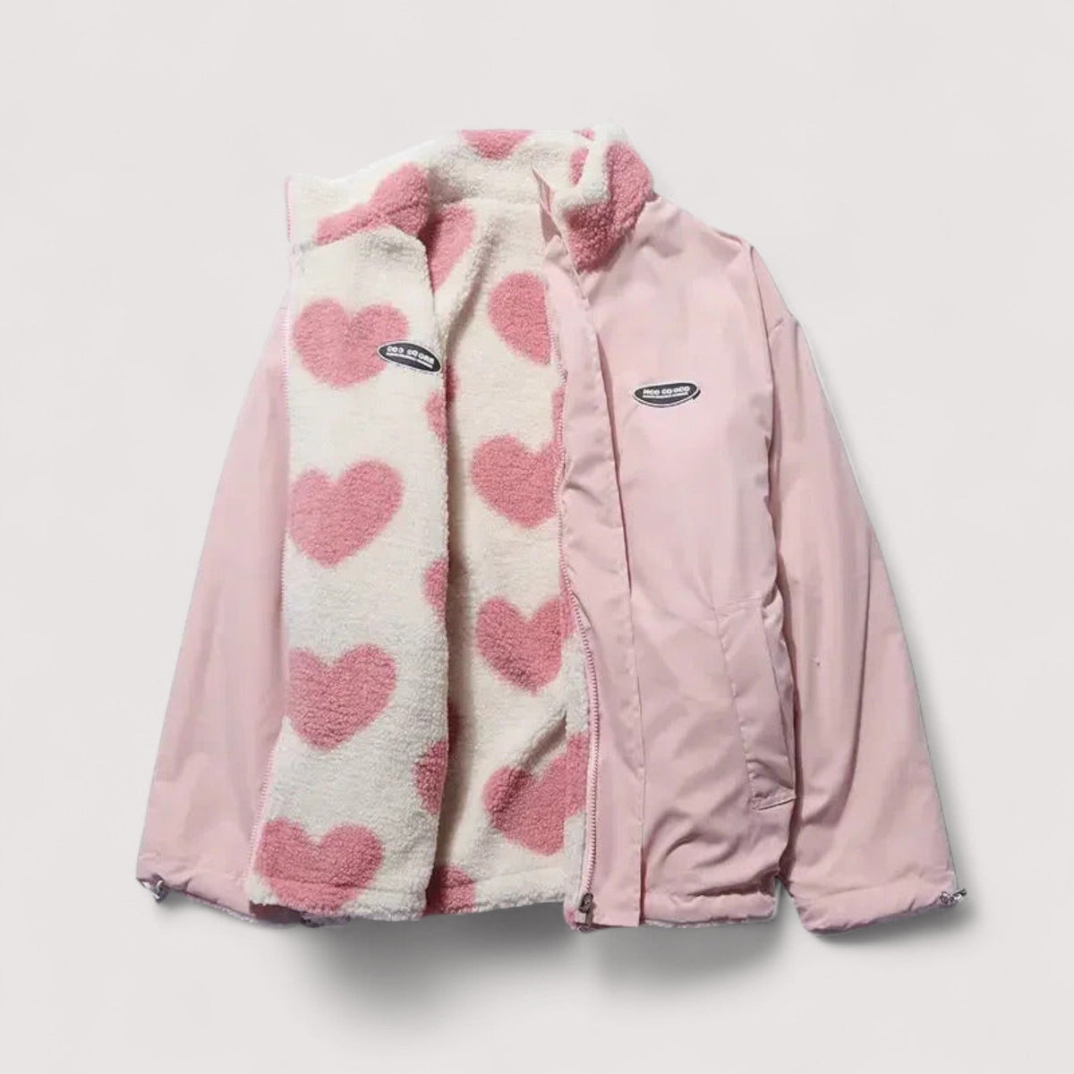 VESTE RÉVERSIBLE EN FORME DE COEUR POUR FEMMES
