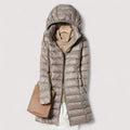 Angela - Manteau d'Hiver Long Élégant et Matelassé