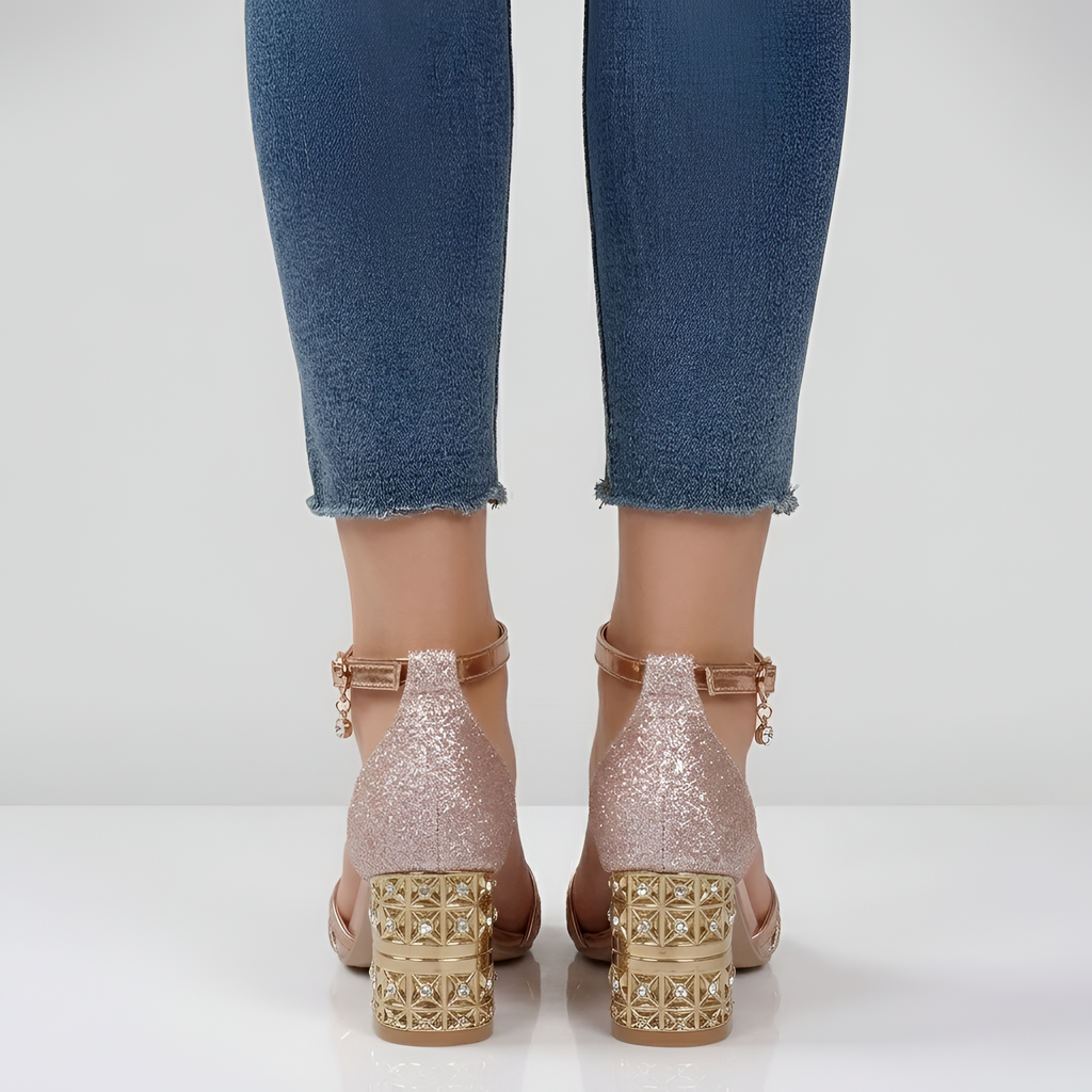 Yasmine - Sandales à talons chic à bout ouvert