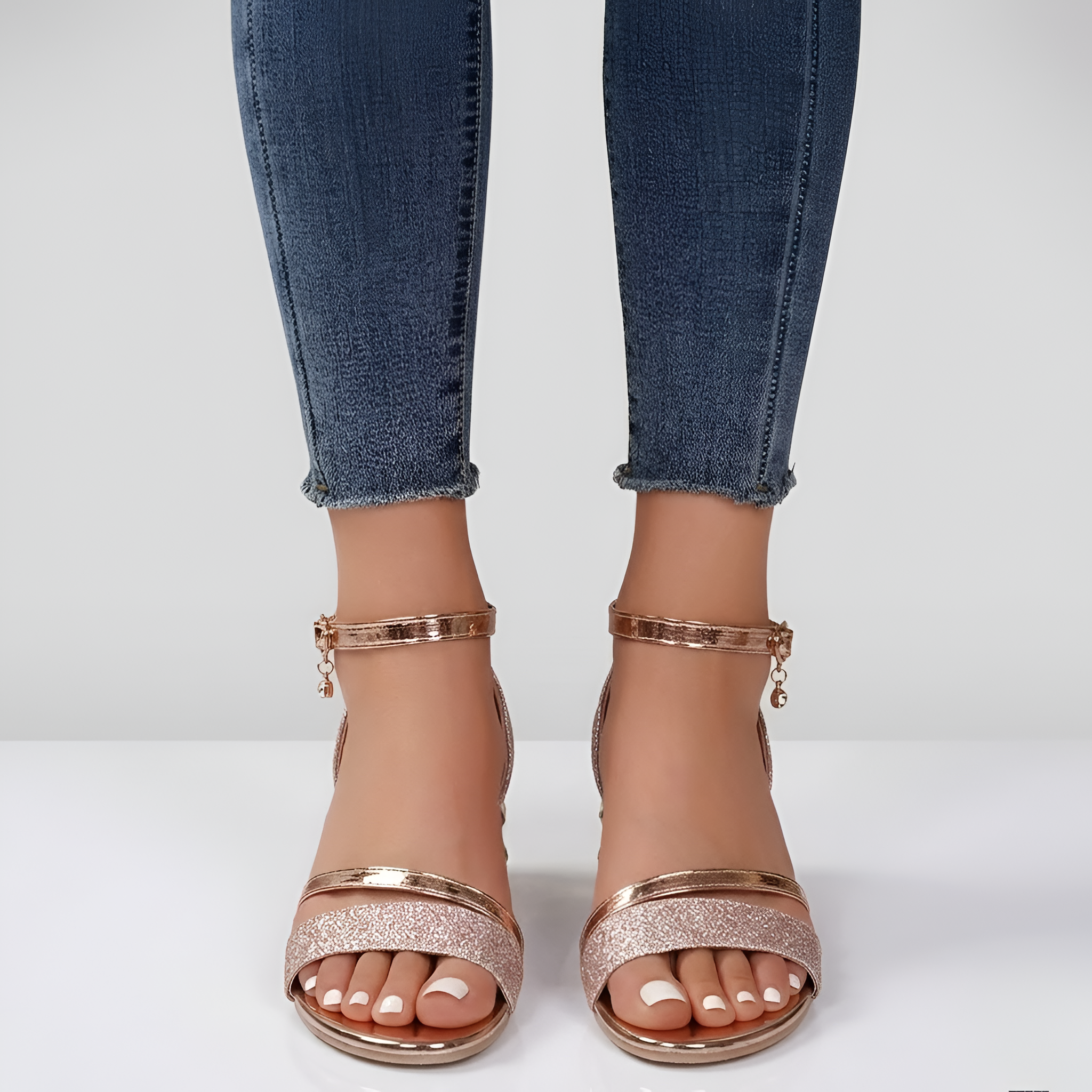 Yasmine - Sandales à talons chic à bout ouvert