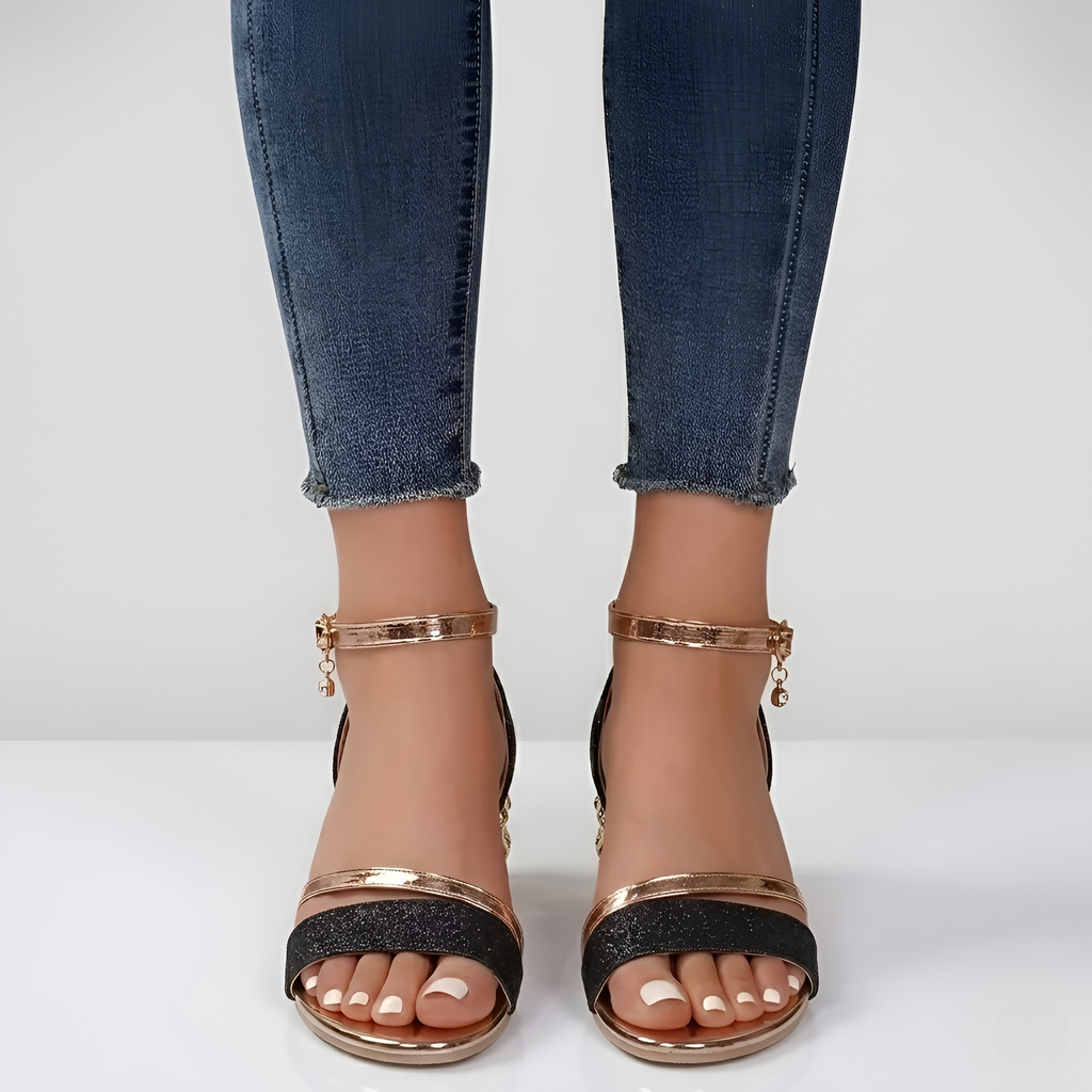 Yasmine - Sandales à talons chic à bout ouvert