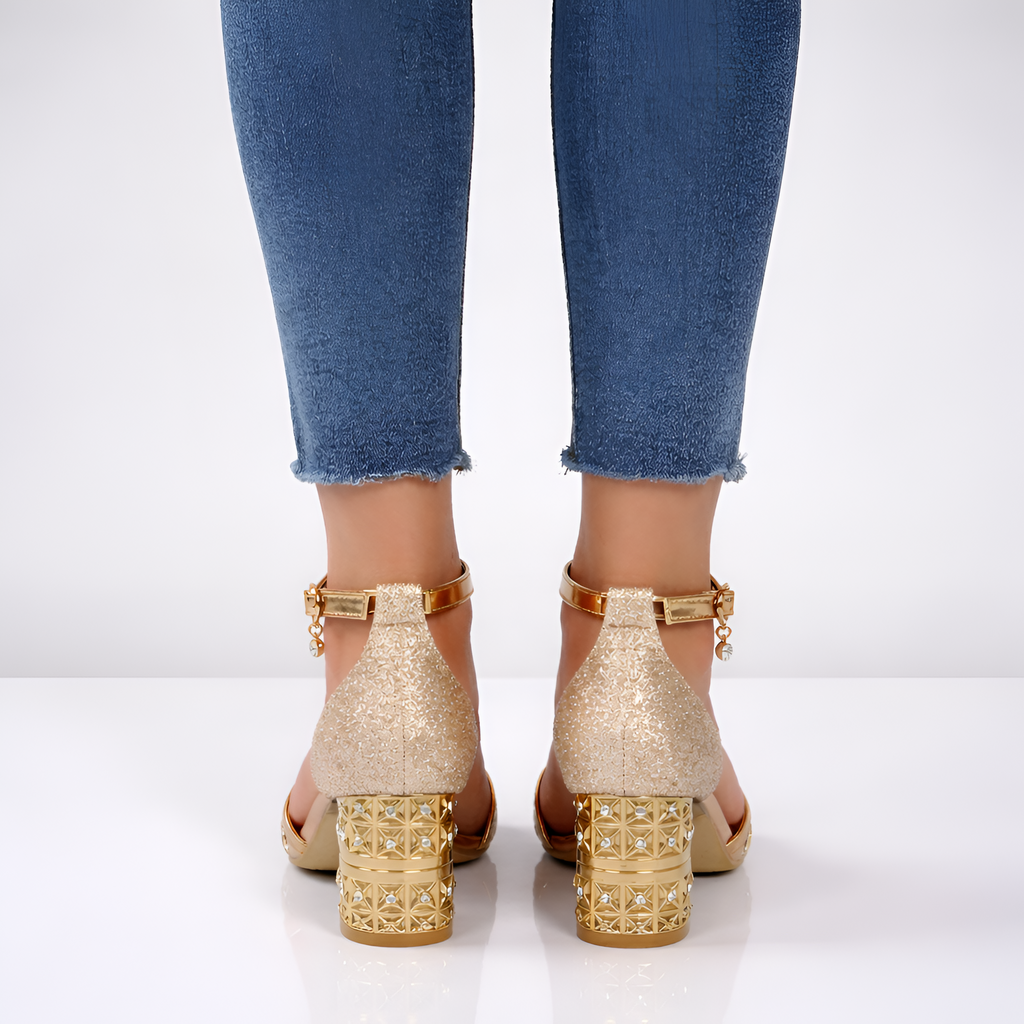 Yasmine - Sandales à talons chic à bout ouvert