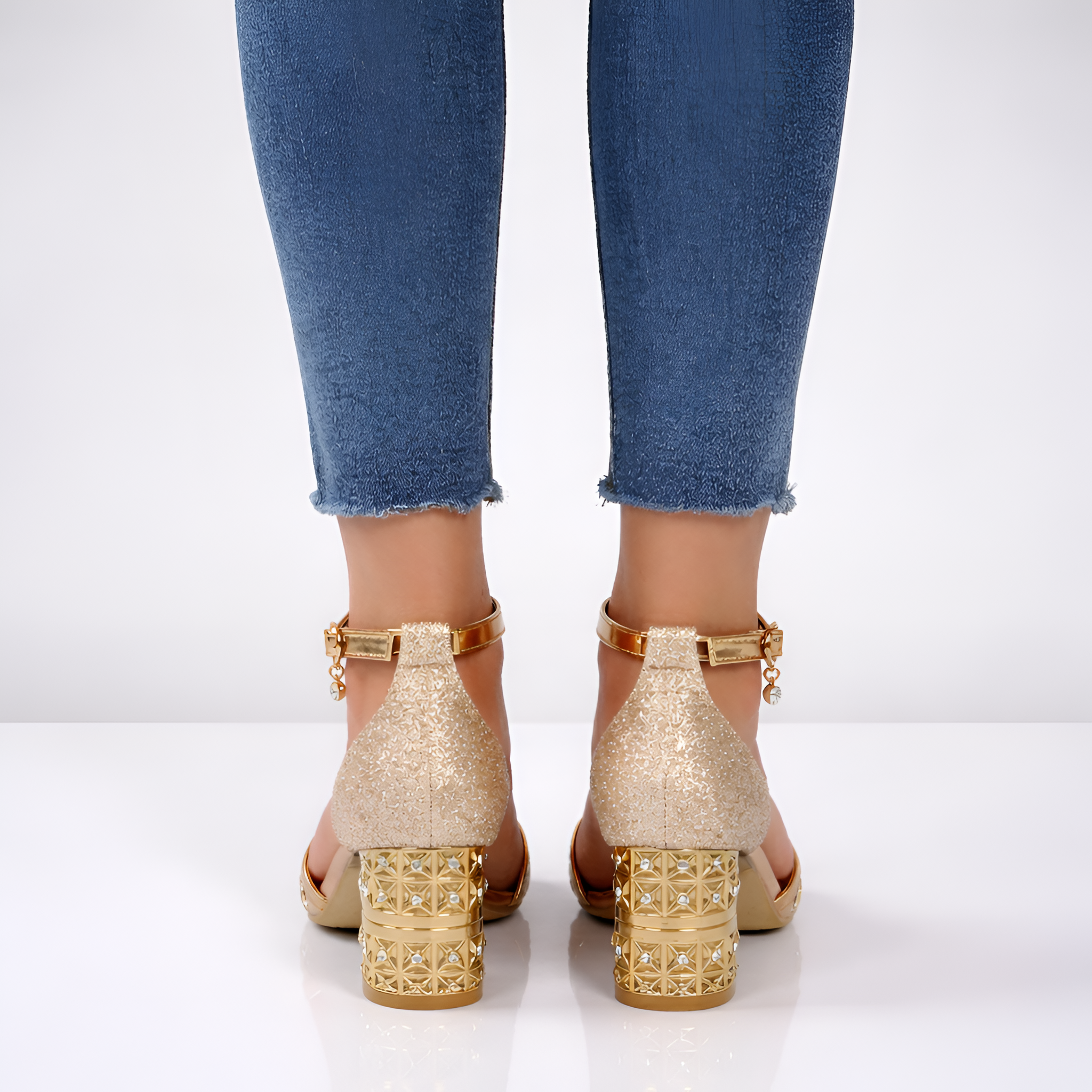 Yasmine - Sandales à talons chic à bout ouvert