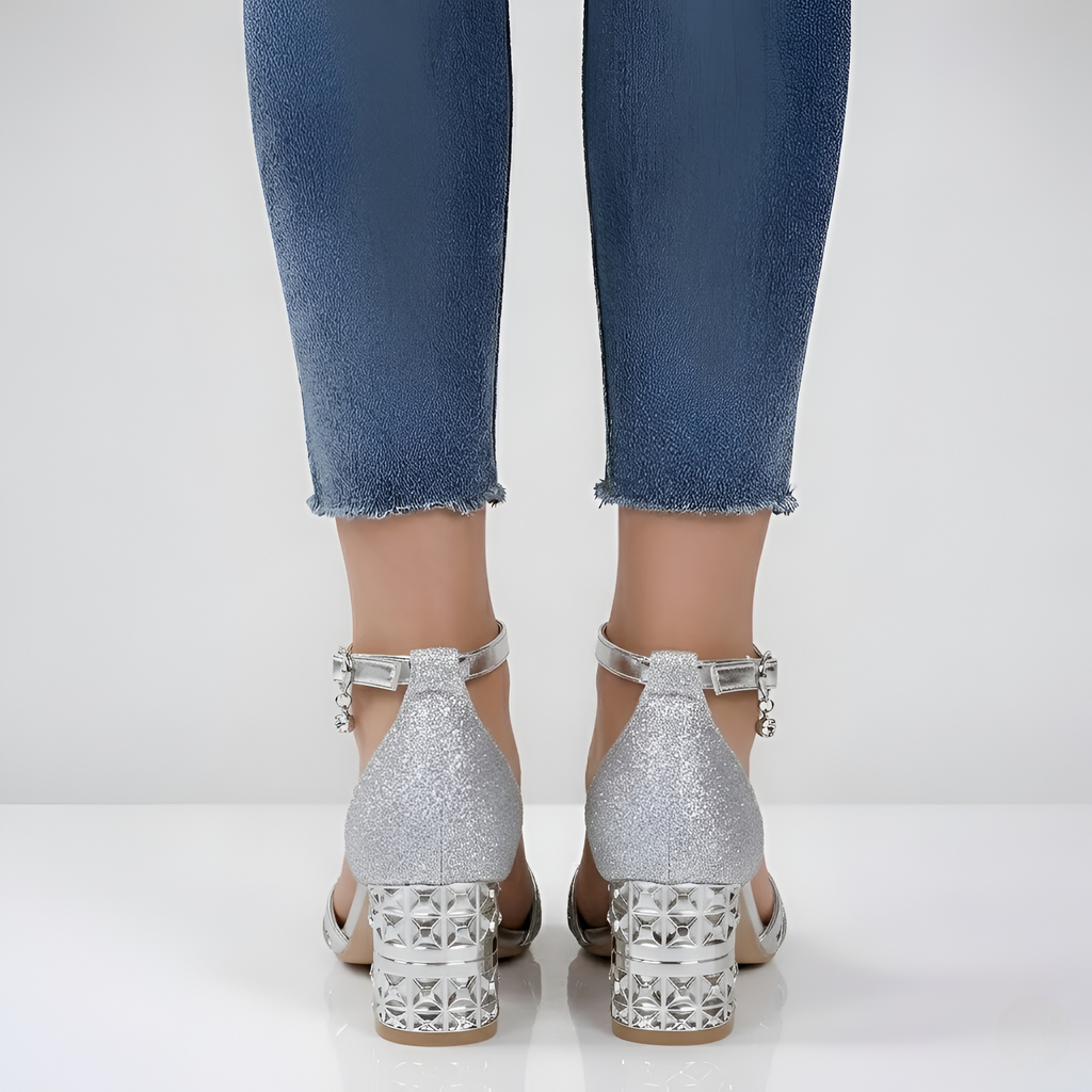 Yasmine - Sandales à talons chic à bout ouvert