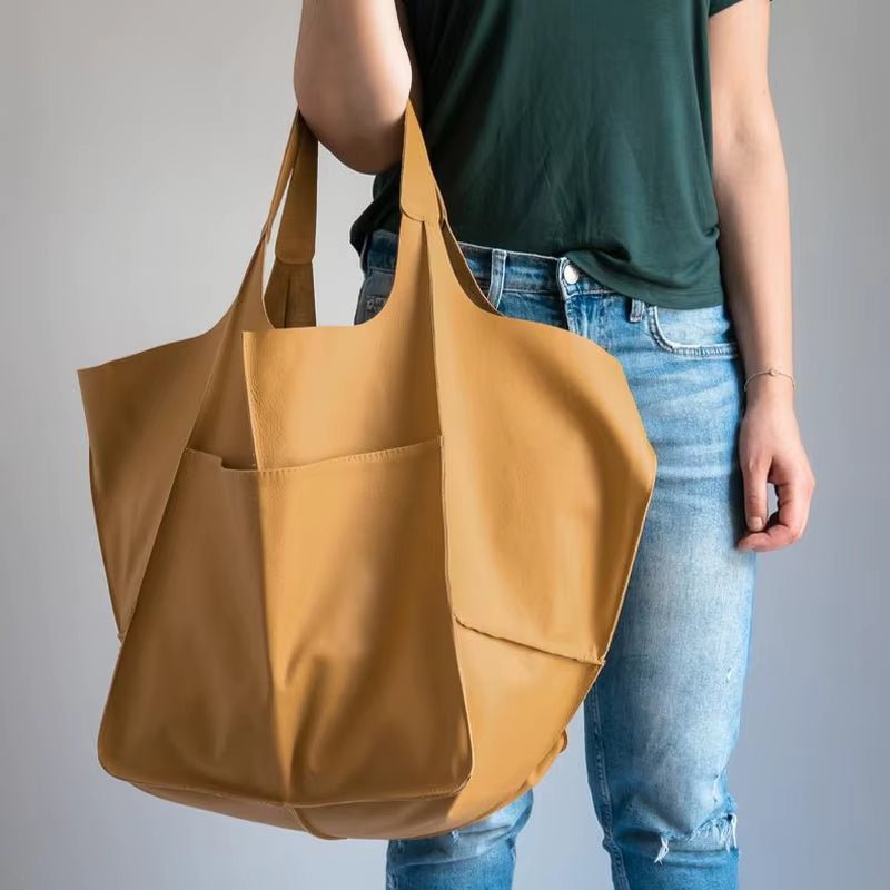Sac Shopper en Cuir Vegan Luxueux et Spacieux