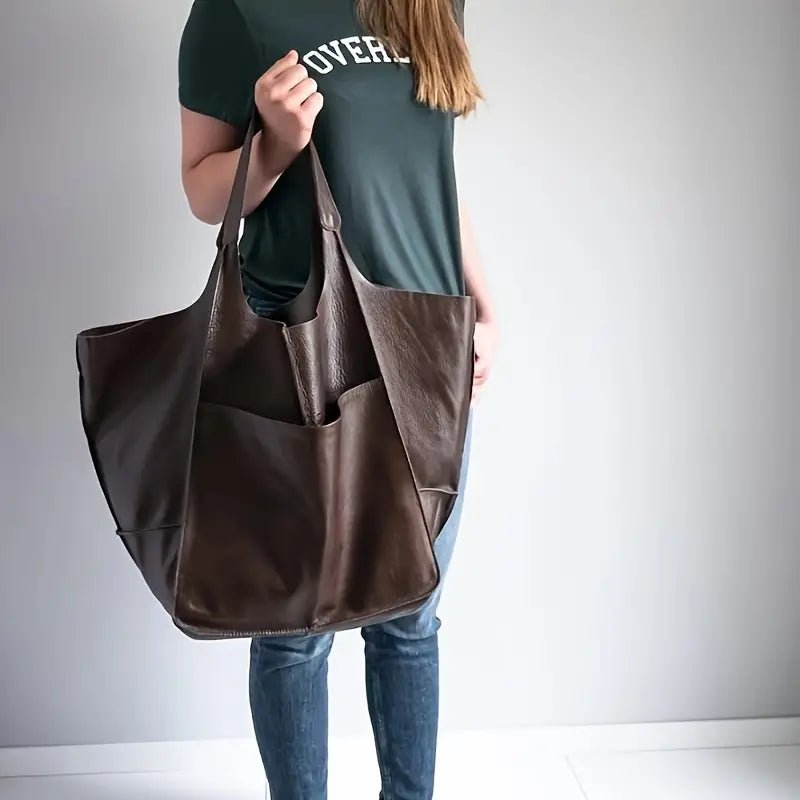 Sac Shopper en Cuir Vegan Luxueux et Spacieux
