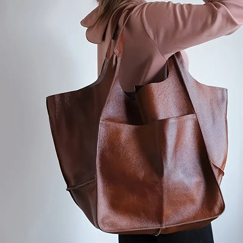 Sac Shopper en Cuir Vegan Luxueux et Spacieux