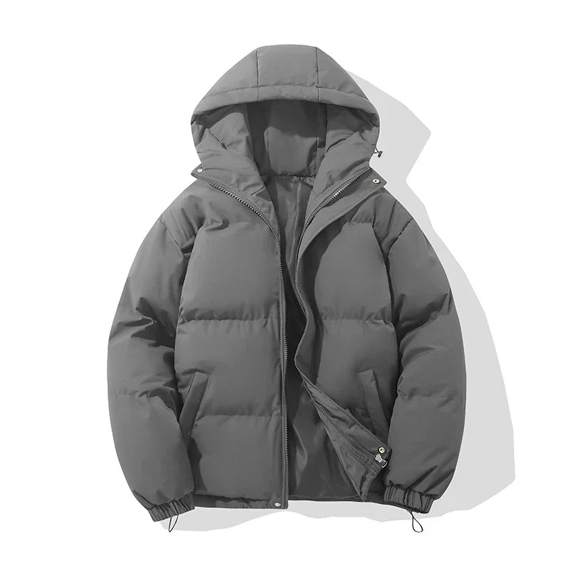 Doudoune en Coton Mixte – Capuche Ajustable et Fermeture Zippée Sécurisée