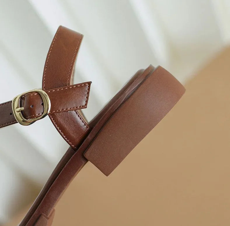 Sandales Plates Avec Semelle Simple Pour Femme | Idéal Pour Saison Estivale