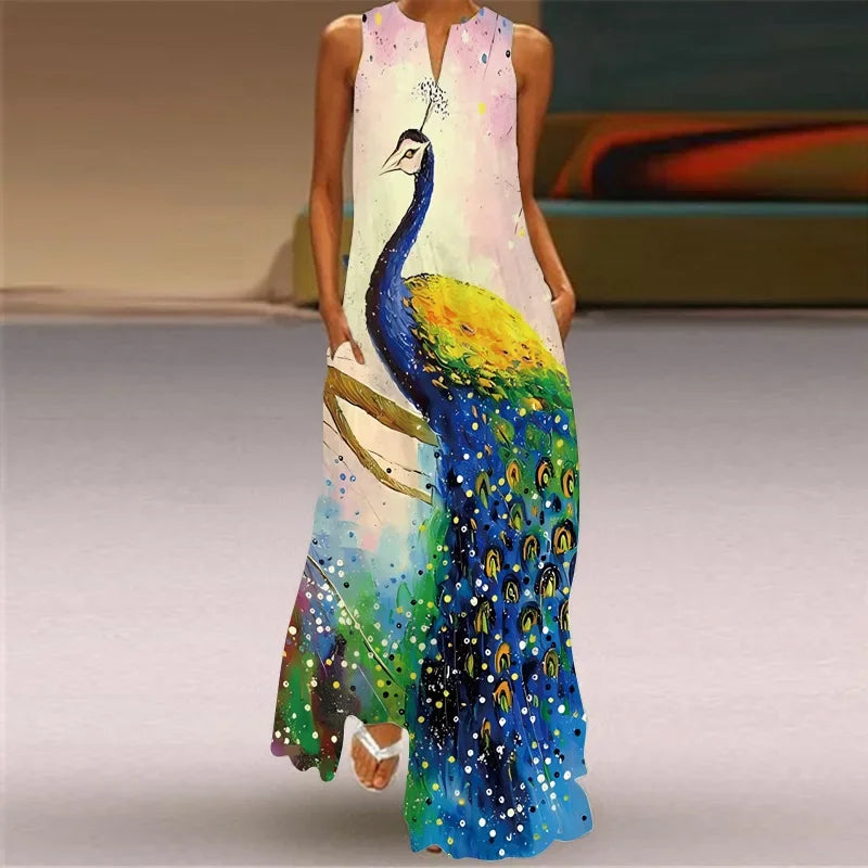 Aurelia™ Robe A-line avec design floral de papillons