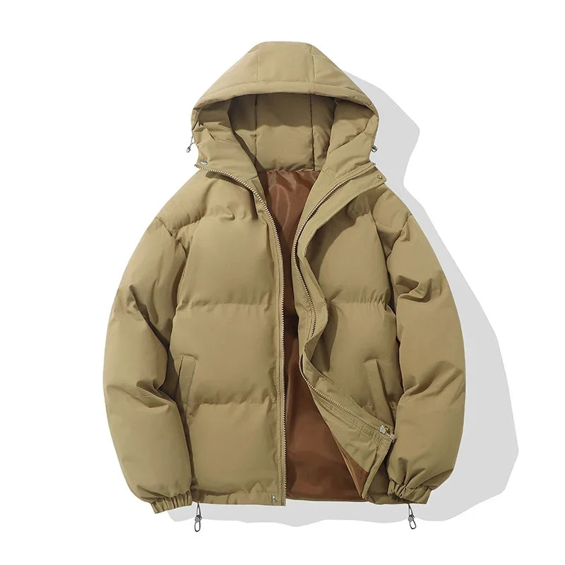 Doudoune en Coton Mixte – Capuche Ajustable et Fermeture Zippée Sécurisée