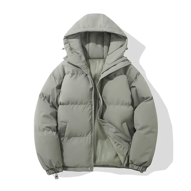 Doudoune en Coton Mixte – Capuche Ajustable et Fermeture Zippée Sécurisée
