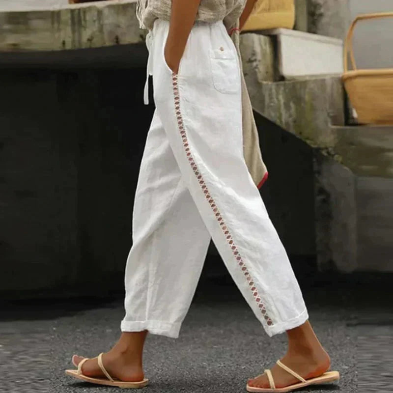 Pantalons Femme | Taille Haute Rayés