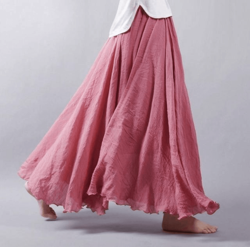 Robe en lin Boho pour femme | Maxi
