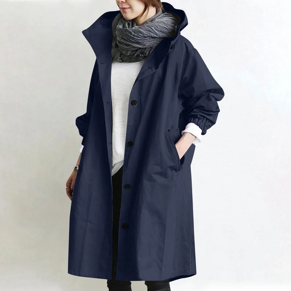MANTEAU LONG RELAXE POUR FEMMES