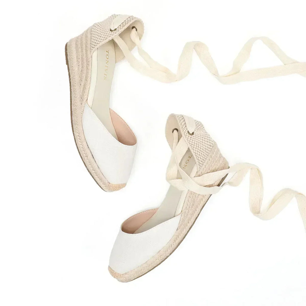 Espadrilles Fermées Avec Lacets Cheville Pour Femmes | Idéal Pour Saison Estivale