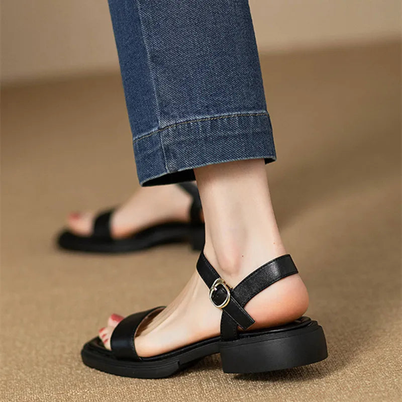Sandales Plates Avec Semelle Simple Pour Femme | Idéal Pour Saison Estivale