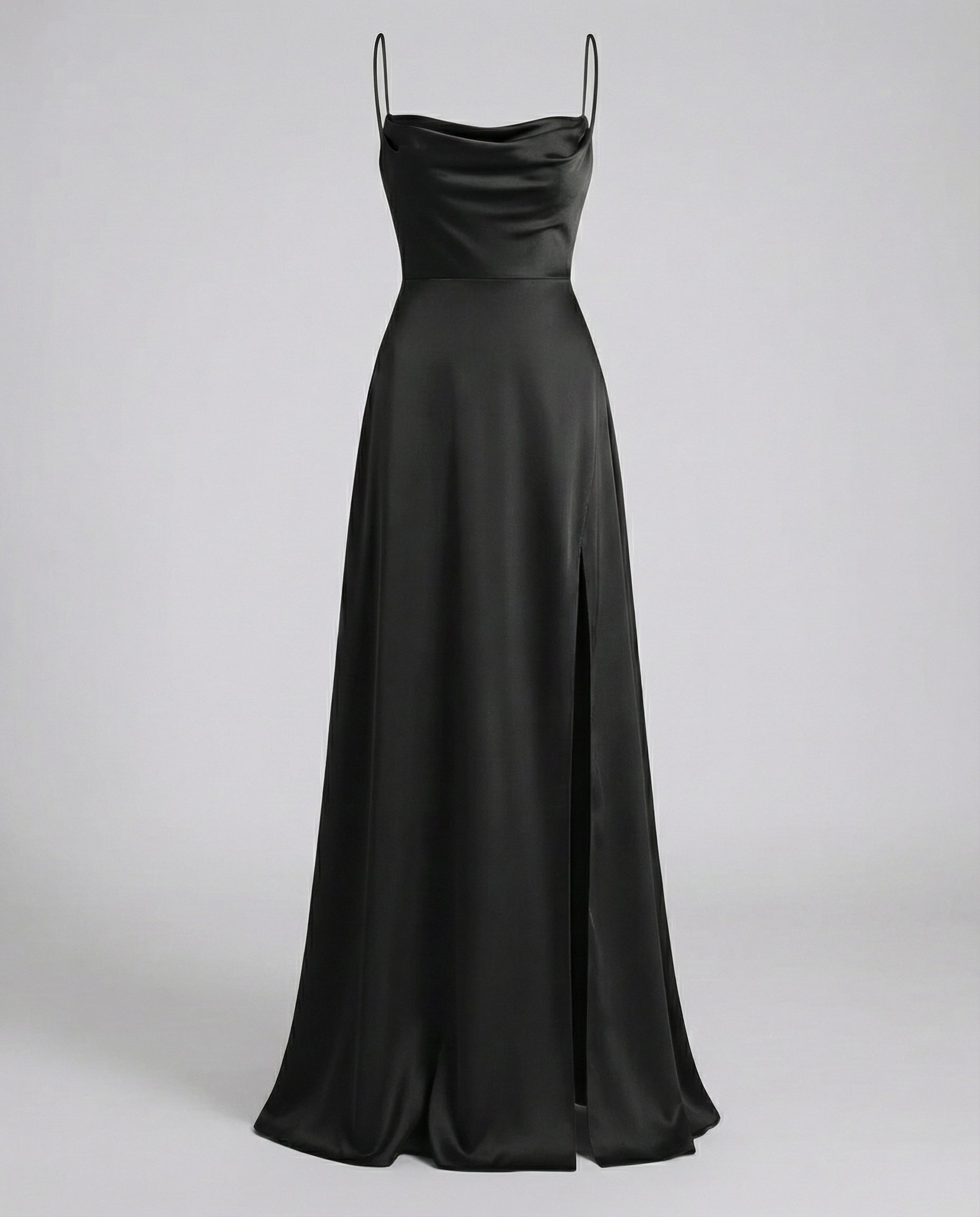 Robe Maxi Femme | Décolleté Drapé & Fente Élégante