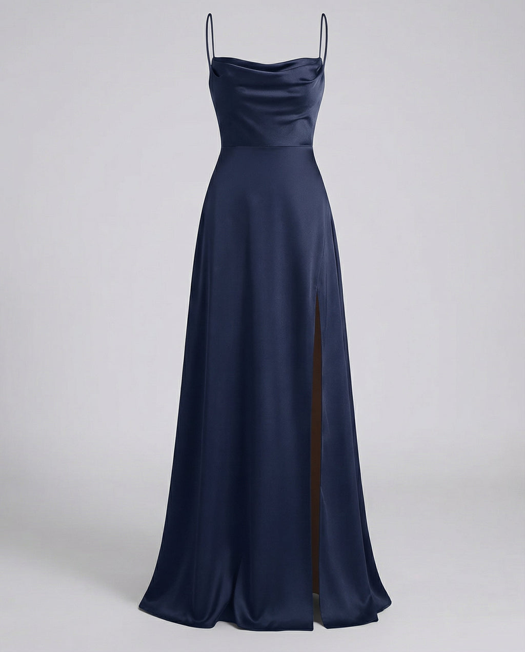 Robe Maxi Femme | Décolleté Drapé & Fente Élégante