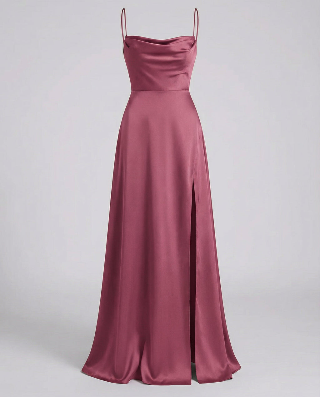 Robe Maxi Femme | Décolleté Drapé & Fente Élégante